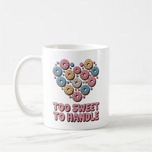 Too Sweet to Handle   Doughnut Kids Coffee Mug