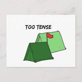 Too Tense Postcard