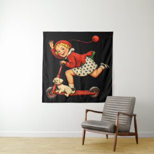 Toodaloo Cuntaroos Funny Sarcastic Retro Humour Tapestry