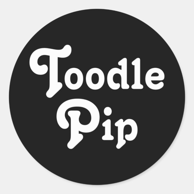 Toodle Pip Classic Round Sticker (Front)