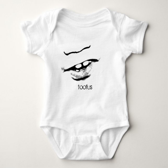 toofus, toofus baby bodysuit (Front)