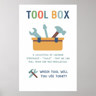 Tool Box Calm Techniques Classroom Poster