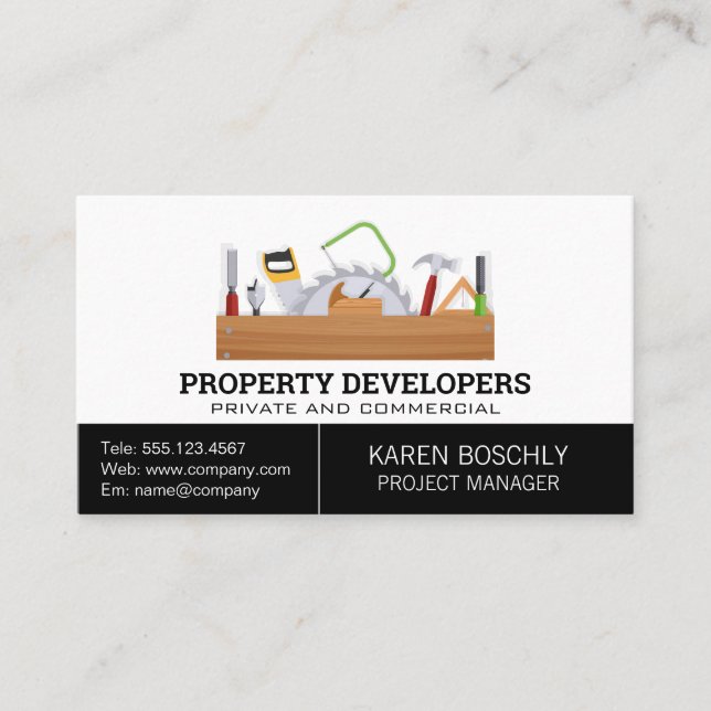 Tool Box | Carpentry Business Card (Front)