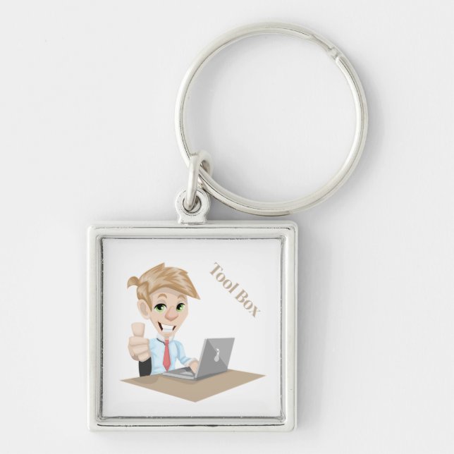 Tool Box Cartoon Key Ring (Front)