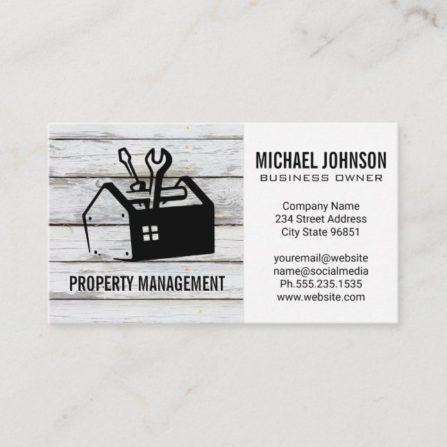 Tool Box | Hardware Carpentry Business Card (Front)