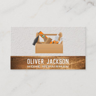 Tool Box   Wood and Wall Texture Business Card