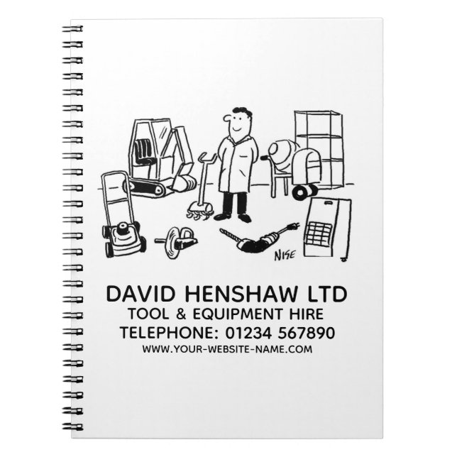 Tool & Equipment Hire Notebook (Front)