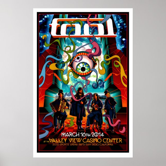 Tool Gig Poster Matte  Art Print. San Diego014 (Front)