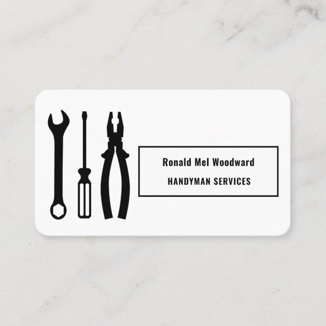 Tool Handyman Services Business Card (Front)