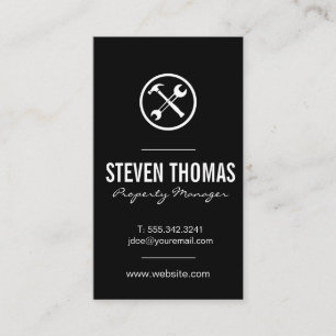 Tool Hardware   Wrench Hammer Business Card
