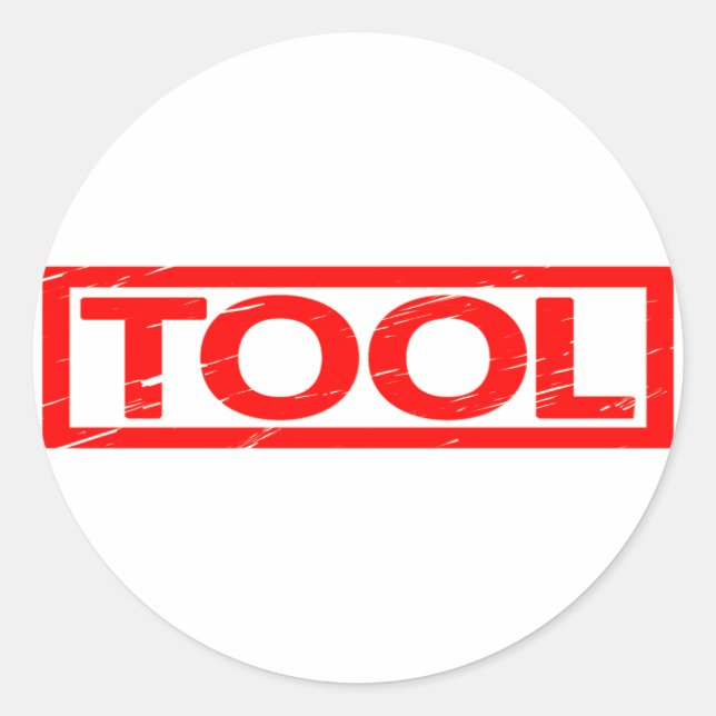 Tool Stamp Classic Round Sticker (Front)