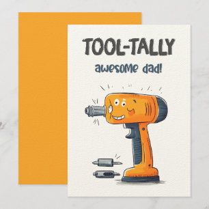 TOOL-TALLY Awesome Dad Funny Father’s Day Gift Invitation