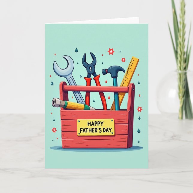 Toolbox Fathers Day Card (Front)