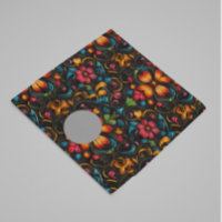 Tooled Engraved Leather Look Flowers