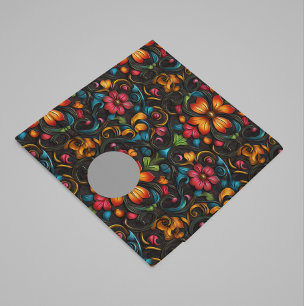 Tooled Engraved Leather Look Flowers  Tissue Paper