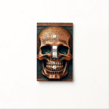 Tooled Leather 3D LOOK Light Switch Cover