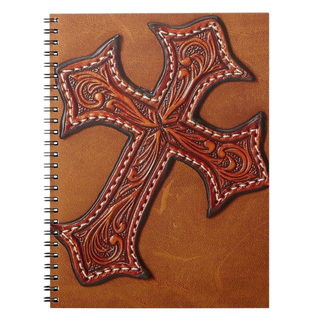 Tooled leather pattern Notebook (Front)
