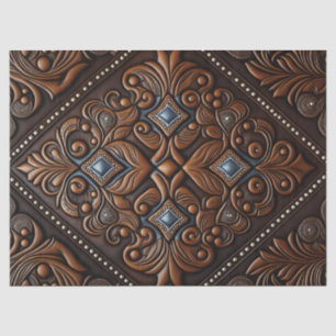 Tooled Leather Tissue Paper