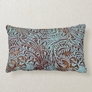 Toolin in Teal (Brown Back) Lumbar Cushion