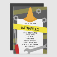 Tools Cone Caution Tape Construction Birthday