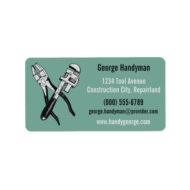 TOOLS custom address labels (Front)