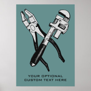 TOOLS custom colour and text poster