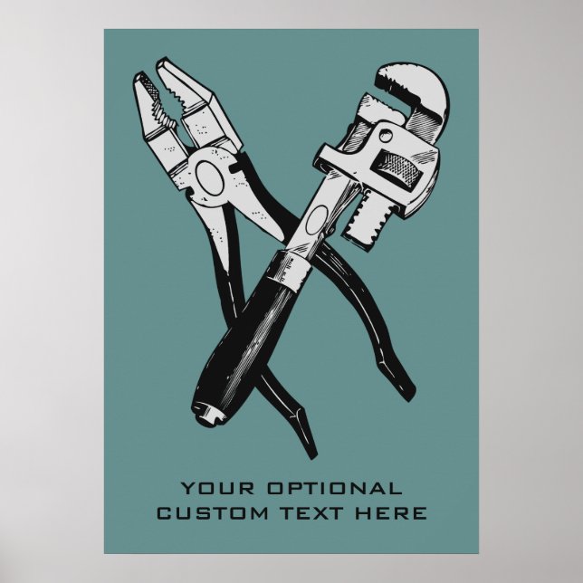 TOOLS custom colour and text poster (Front)