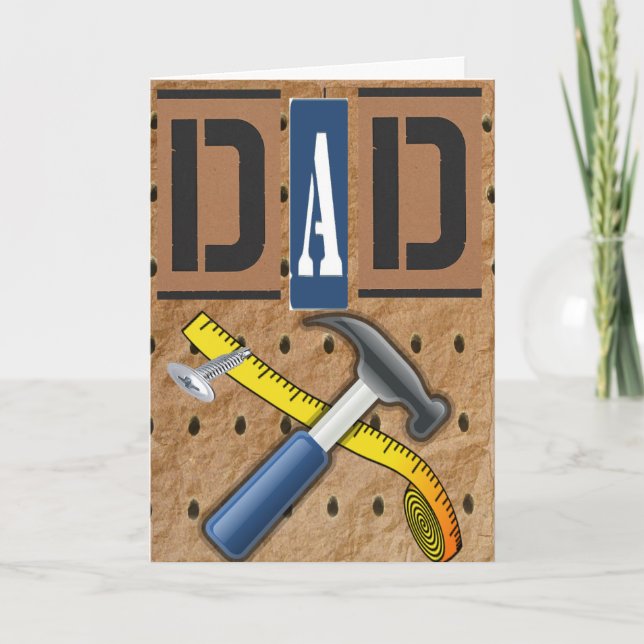 Tools Dad Happy Father's Day Card (Front)