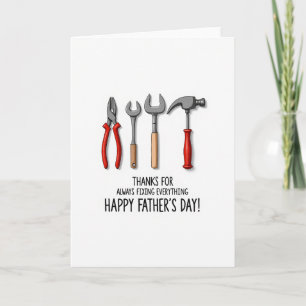 Tools Fathers Day Art Card