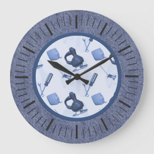 Tools From The Garage Wall Clock