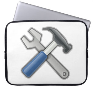 Tools, Hammer and Wrench Laptop Sleeve