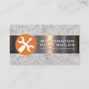 Tools Logo   Construction Vehicle Business Card