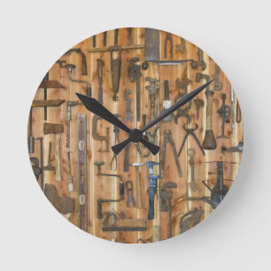 Tools of the Trade Round Clock