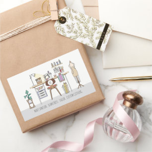 Tools Of The Trade Tailor Seamstress Rectangular Sticker