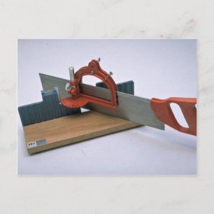 Tools of Trade- Mitre box with saw Postcard