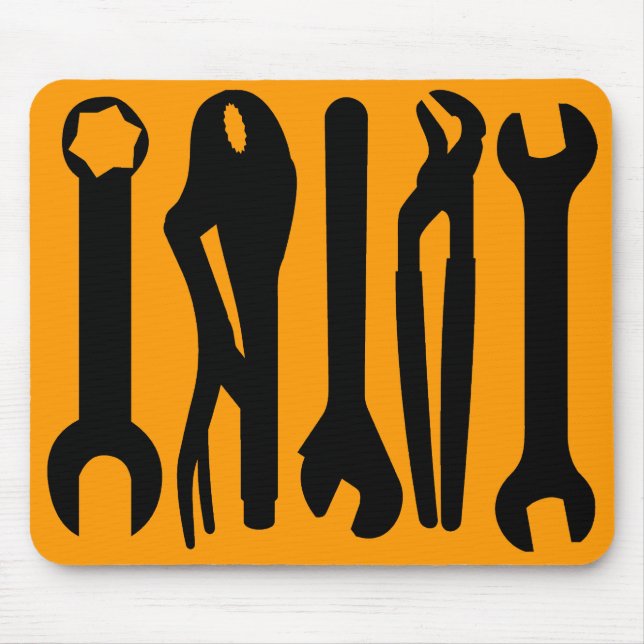 Tools - Orange FF9900 Mouse Pad (Front)