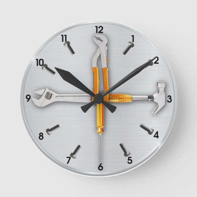 Tools Round Clock (Front)