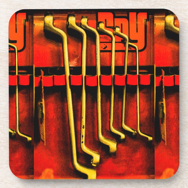 Tools Spanners Garage Bikes Cars Fixing Coaster (Front)