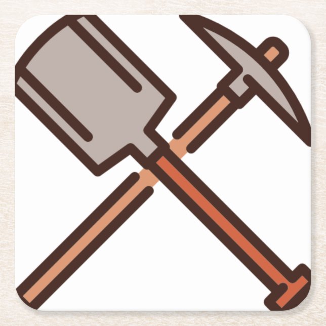 tools square paper coaster (Front)