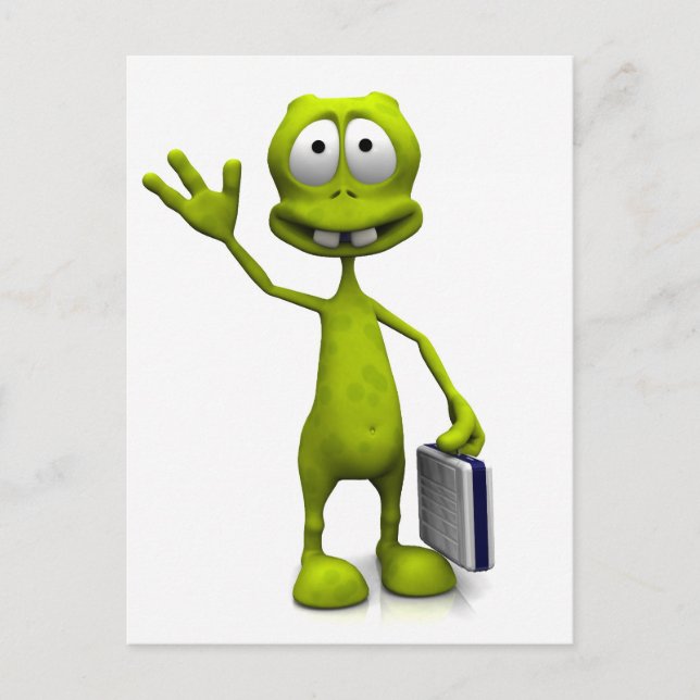 Toon Alien Postcard (Front)