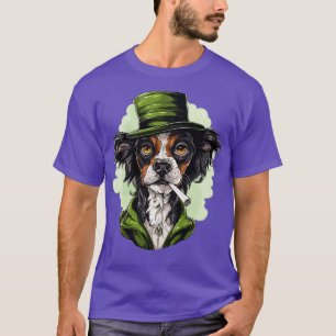 toon Dog Smoking Weed T-Shirt