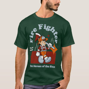 toon Firefighter Captain T-Shirt