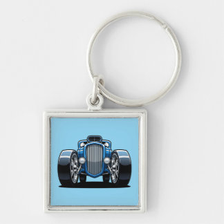 Toon Hotrod Art Key Ring