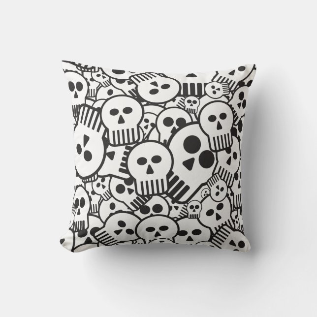 toon skulls cushion (Front)