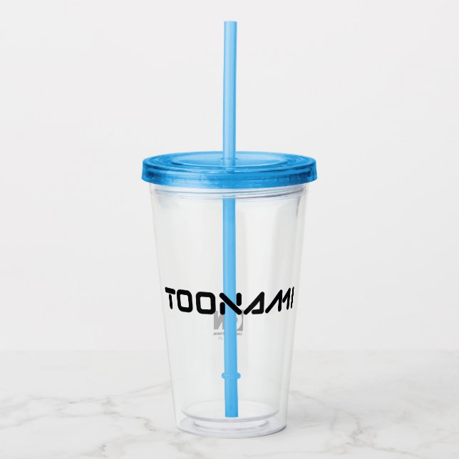 Toonami Digital Font Logo Acrylic Tumbler (Front)