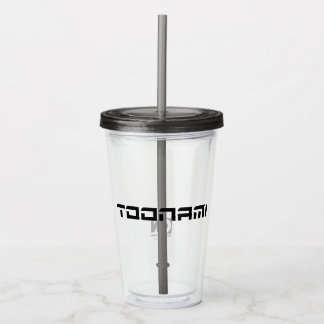 Toonami Futuristic Font Logo Acrylic Tumbler