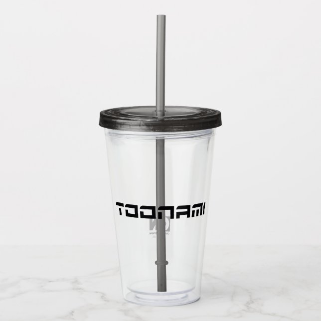 Toonami Futuristic Font Logo Acrylic Tumbler (Front)