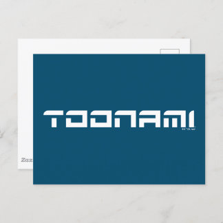 Toonami Futuristic Font Logo Postcard