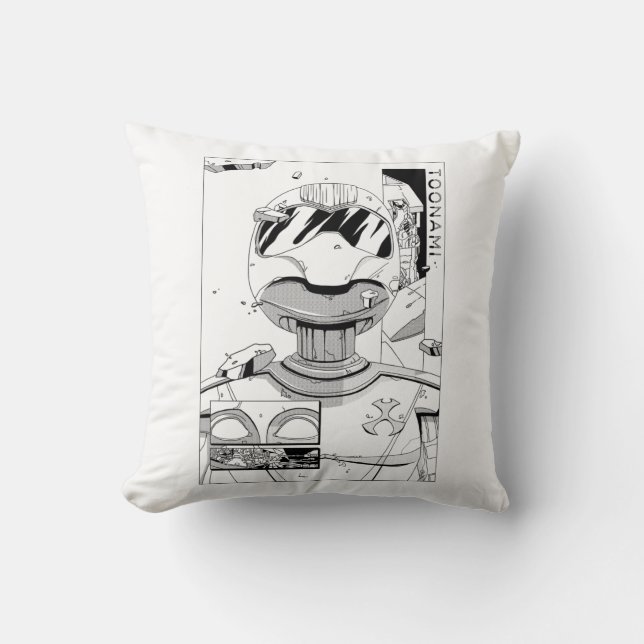 Toonami TOM 5 & SARA Comic Style Bumper Cushion (Front)