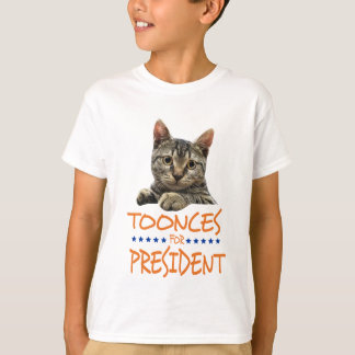 toonces for president light shirt